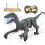 Remote Control Dinosaur Velociraptor With LED Lights (Gray)